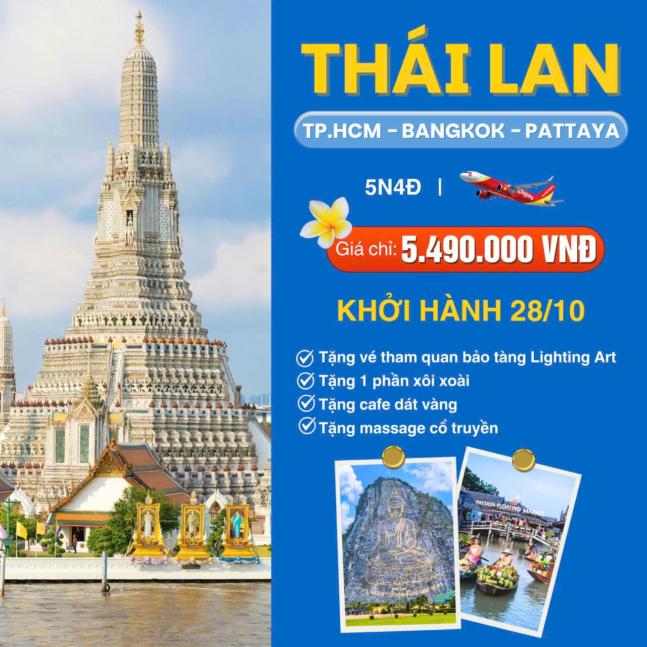 TP Hồ Chí Minh - Bangkok - Pattaya